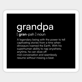 Funny Grandpa Definition Sticker